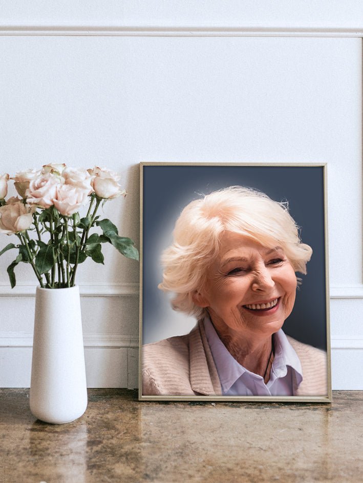 Portret - uitvaart (incl. Minimal lijst) - FineArt Printing Hoorn